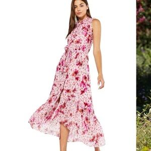 MISA Los Angeles Aurelie Ruffled Midi Dress Size small boho cottagecore